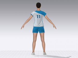 women sports outfit 3D Модель