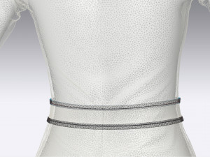 women blouse and pants set 3D Модель