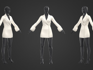 women dress 3D Model