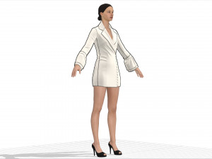 women dress 3D Model