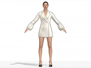 women dress 3D Model