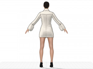 women dress 3D Model