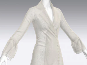 vestido feminino Modelo 3D