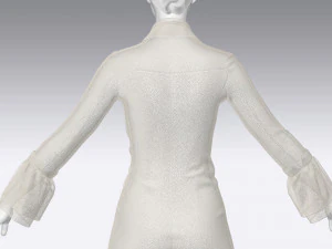 vestido feminino Modelo 3D