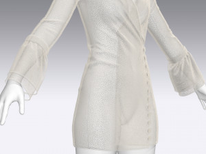 women dress 3D Model
