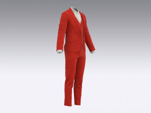 mens business suit 3Dモデル