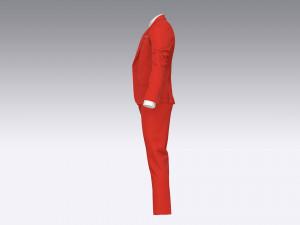 mens business suit 3Dモデル