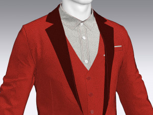 mens business suit 3Dモデル
