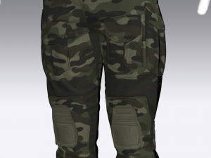 army tactical camouflage military uniform 3D-Modell