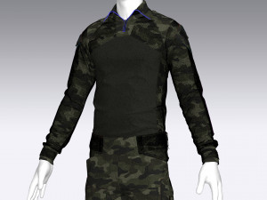 army tactical camouflage military uniform 3D-Modell