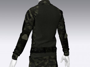army tactical camouflage military uniform 3D-Modell