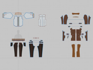 Mens coat 3D Модель