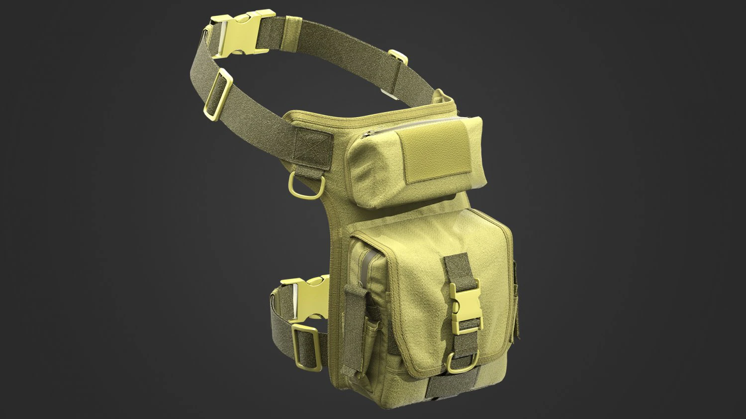 soldier tactical bag 3D Model .c4d .max .obj .3ds .fbx .stl .blend 