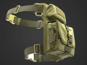 soldier tactical bag 3D Model