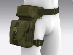 soldier tactical bag 3D Model