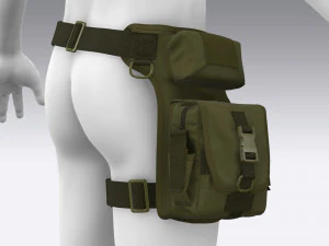 soldier tactical bag 3D Model