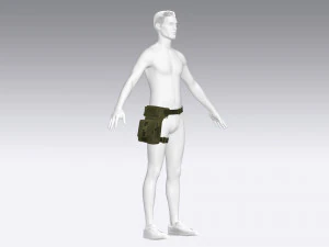soldier tactical bag 3D Model