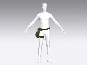 soldier tactical bag 3D Model