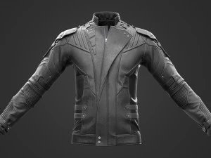 male leather jacket 3D Model
