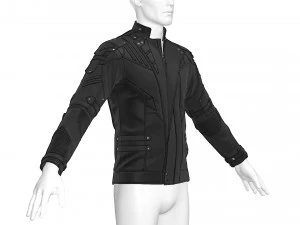 male leather jacket 3D Model