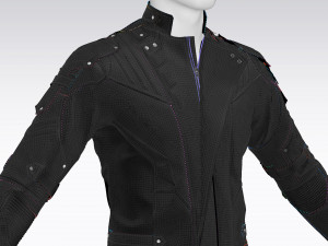 male leather jacket Modèle 3D