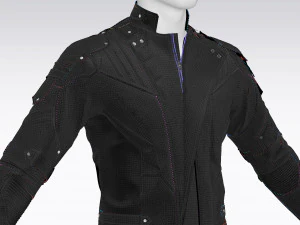 male leather jacket 3D Model