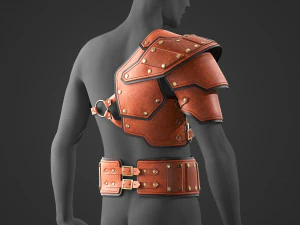 가죽 갑옷 3D 모델