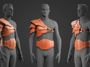 가죽 갑옷 3D 모델