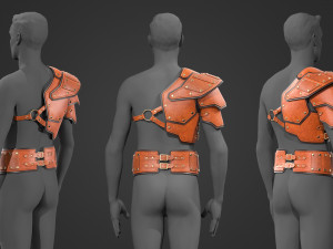 leather armor Modèle 3D