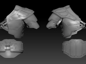 가죽 갑옷 3D 모델
