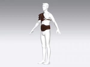 가죽 갑옷 3D 모델
