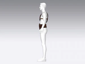 가죽 갑옷 3D 모델