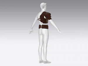 가죽 갑옷 3D 모델
