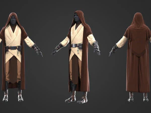 fantasia fant&aacute;stica de jedi fic&ccedil;&atilde;o cient&iacute;fica Modelo 3D