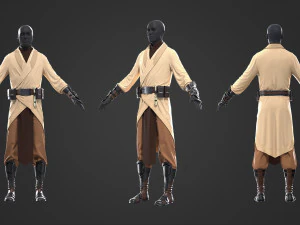 fantasia fant&aacute;stica de jedi fic&ccedil;&atilde;o cient&iacute;fica Modelo 3D