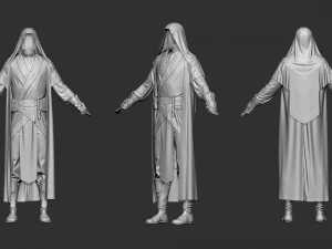 fantasia fant&aacute;stica de jedi fic&ccedil;&atilde;o cient&iacute;fica Modelo 3D