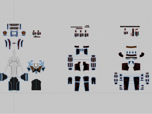 male tactical outfit cyberpunk military combat Model 3D