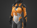 Sci-Fi Female Outfit #6 3D Model by abuvalove