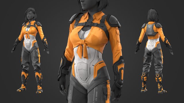 Galactic Sci-Fi Suit for Genesis 8 Female(s)