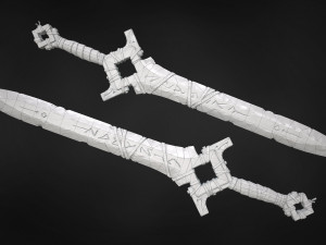 Old rune sword Modelo 3D
