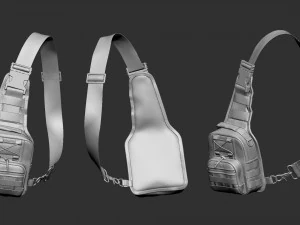 Тактическая сумка 2 3D Модель