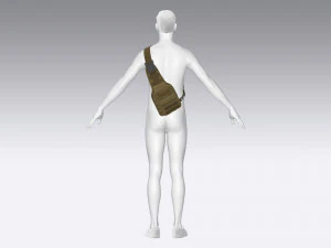 Тактическая сумка 2 3D Модель