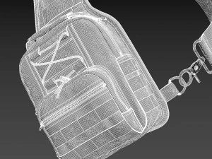 Тактическая сумка 2 3D Модель