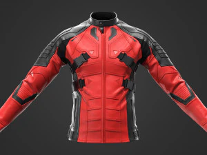 Jaqueta de couro ciberpunk Modelo 3D