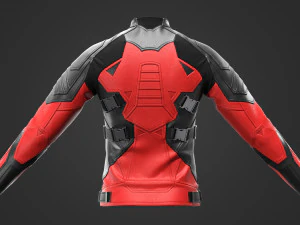 Jaqueta de couro ciberpunk Modelo 3D