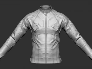 Jaqueta de couro ciberpunk Modelo 3D