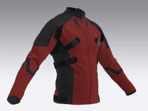 Jaqueta de couro ciberpunk Modelo 3D