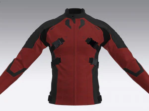 Jaqueta de couro ciberpunk Modelo 3D