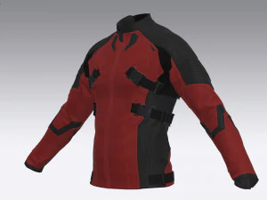 Jaqueta de couro ciberpunk Modelo 3D