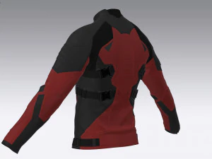 Jaqueta de couro ciberpunk Modelo 3D